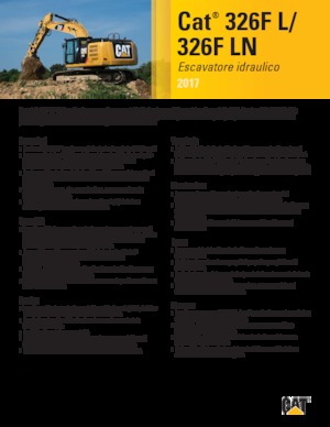 Bageri gusjeničari Caterpillar 326F LN
