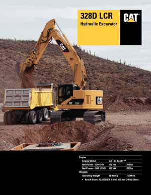 Bageri gusjeničari Caterpillar 328D LCR