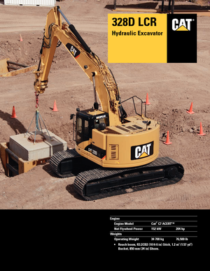 Bageri gusjeničari Caterpillar 328D LCR