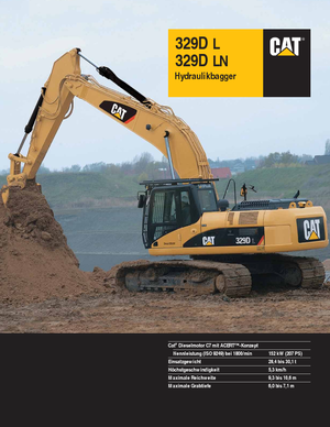 Bageri gusjeničari Caterpillar 329D LN