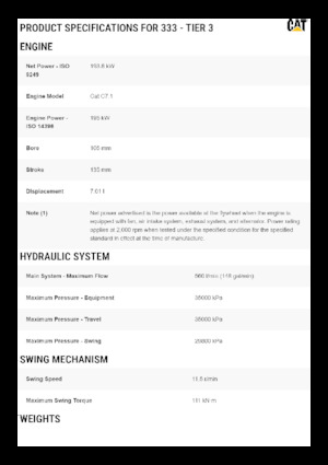 Bageri gusjeničari Caterpillar 333