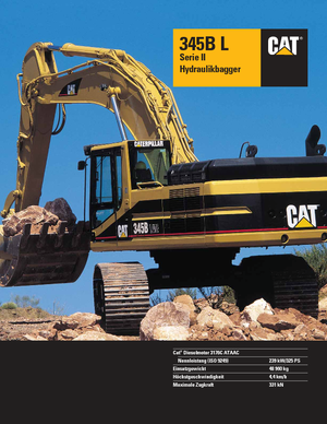 Bageri gusjeničari Caterpillar 345 B L II