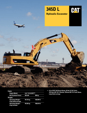 Bageri gusjeničari Caterpillar 345D L