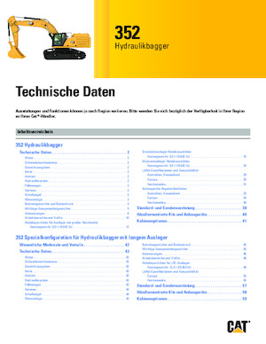 Bageri gusjeničari Caterpillar 352
