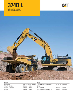 Bageri gusjeničari Caterpillar 374D L