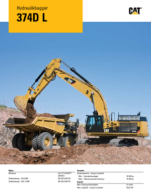 Bageri gusjeničari Caterpillar 374D L