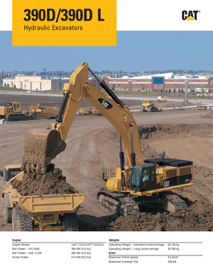 Bageri gusjeničari Caterpillar 390D L