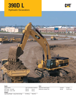 Bageri gusjeničari Caterpillar 390D L