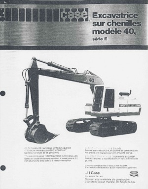 Bageri gusjeničari Case 40E