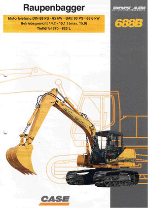 Bageri gusjeničari Case Poclain 688 B CK