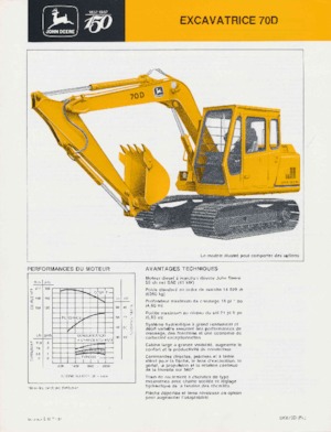 Bageri gusjeničari John Deere Construction 70D