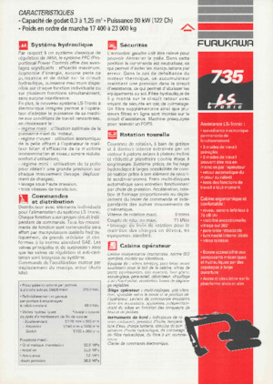 Bageri gusjeničari Furukawa 735 LS-tronic