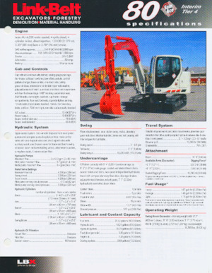 Bageri gusjeničari Link-Belt 80 Spin Ace