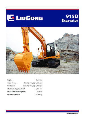 Bageri gusjeničari Liugong 915D