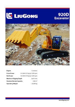 Bageri gusjeničari Liugong 920D