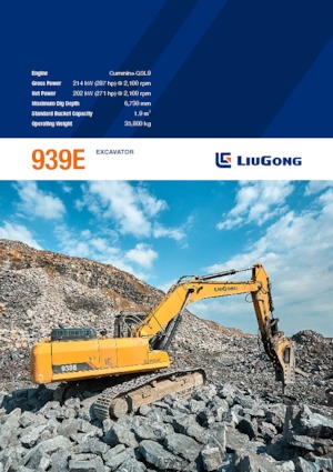 Bageri gusjeničari Liugong 939E 