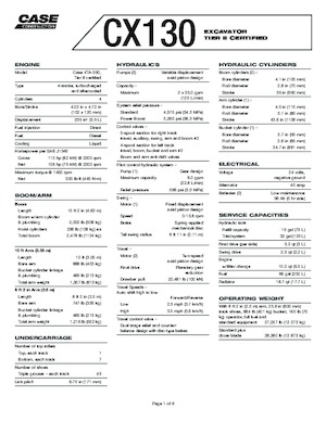 Bageri gusjeničari Case CX 130