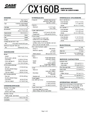 Bageri gusjeničari Case CX 240 B LC