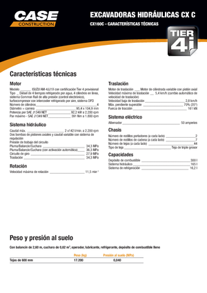 Bageri gusjeničari Case CX 160 C