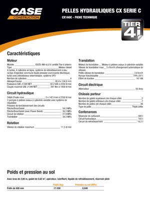 Bageri gusjeničari Case CX 160 C