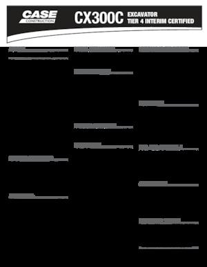 Bageri gusjeničari Case CX 300 C