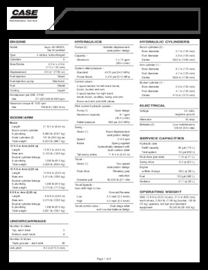 Bageri gusjeničari Case CX 330