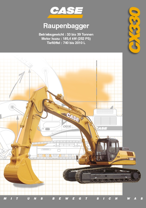 Bageri gusjeničari Case CX 330