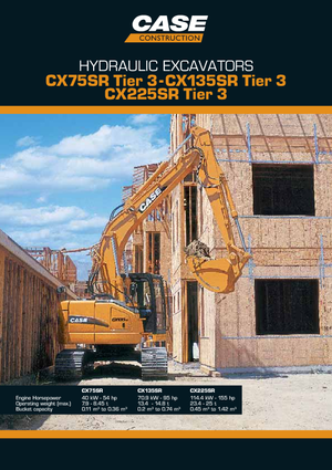 Bageri gusjeničari Case CX 225 SR