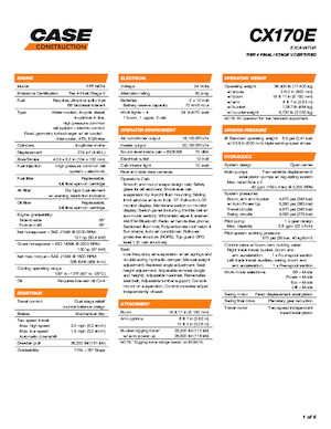 Bageri gusjeničari Case CX170E