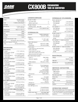 Bageri gusjeničari Case CX800B