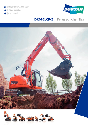 Bageri gusjeničari Doosan DX140LCR-3