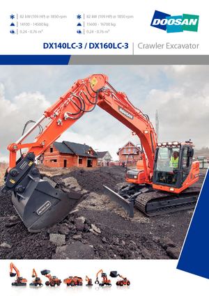 Bageri gusjeničari Doosan DX140LCR-3