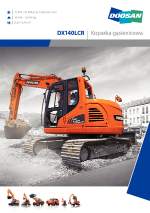 Bageri gusjeničari Doosan DX 140 LCR