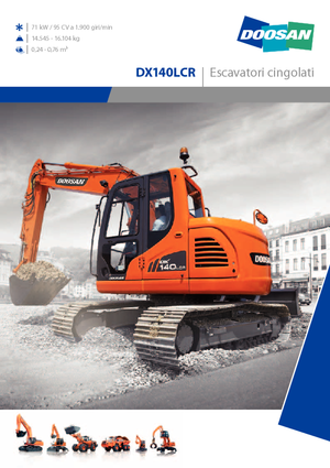 Bageri gusjeničari Doosan DX 140 LCR
