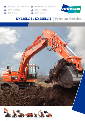 Bageri gusjeničari Doosan DX255NLC-3