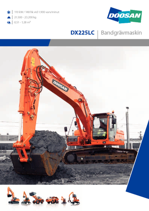 Bageri gusjeničari Doosan DX 225 LC