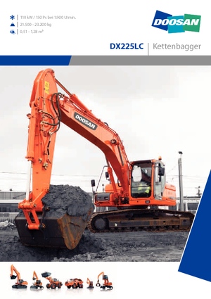 Bageri gusjeničari Doosan DX 225 LC
