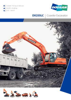 Bageri gusjeničari Doosan DX 255 N LC