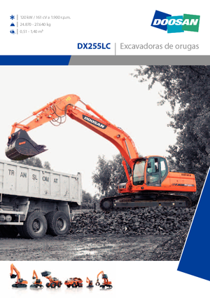 Bageri gusjeničari Doosan DX 255 N LC