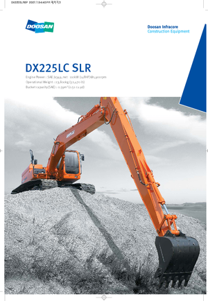 Električni rovokopač gusjeničar Doosan DX300LC SLR