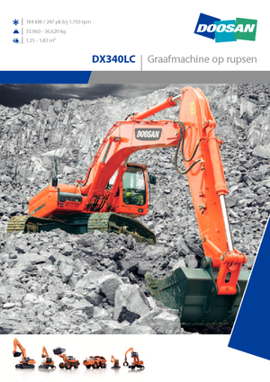 Bageri gusjeničari Doosan DX 340 LC
