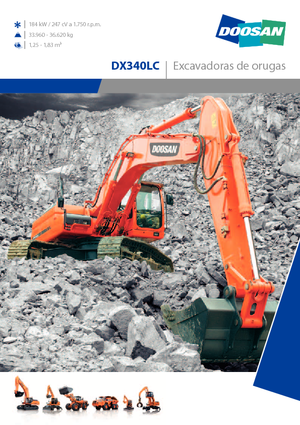 Bageri gusjeničari Doosan DX 340 LC