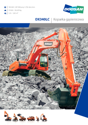 Bageri gusjeničari Doosan DX 340 LC