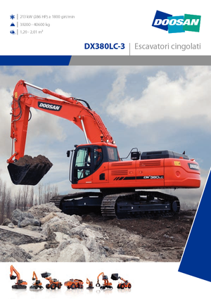 Bageri gusjeničari Doosan DX380NLC-3