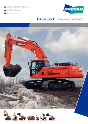 Bageri gusjeničari Doosan DX380NLC-3