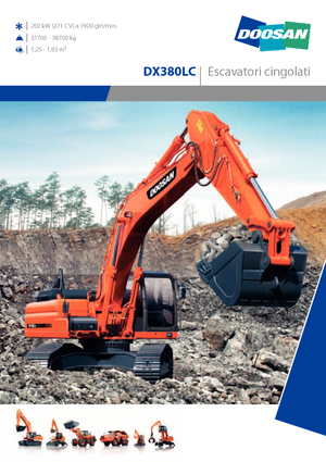 Bageri gusjeničari Doosan DX 380 LC