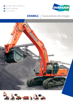 Bageri gusjeničari Doosan DX 480 LC