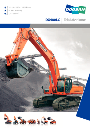Bageri gusjeničari Doosan DX 480 LC