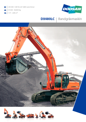 Bageri gusjeničari Doosan DX 480 LC