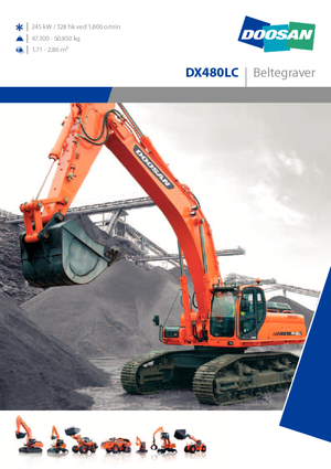 Bageri gusjeničari Doosan DX 480 LC